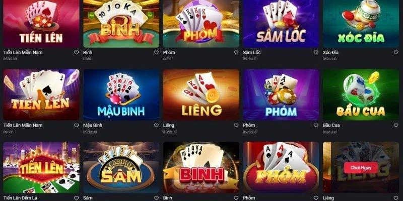 Đổi vận cùng top các game bài Sunwin