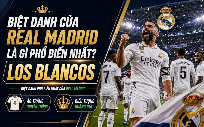 Biệt Danh Của Real Madrid Là Gì? Những Tên Gọi Làm Nên Biểu Tượng Hoàng Gia 2 Những tên gọi quen thuộc giúp Real Madrid dễ nhận diện hơn