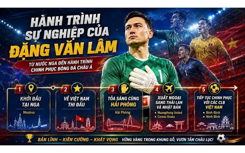 Sự nghiệp của Văn Lâm là câu chuyện về khát vọng chứng minh bản thân